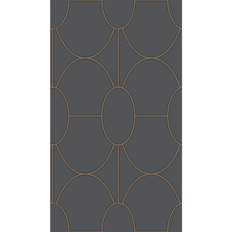 Carta da Parati “RIVIERA Metallic Bronze on Charcoal” | COLE & SON