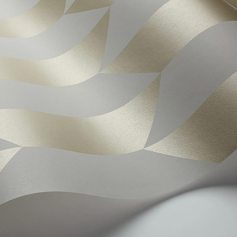 Carta da Parati “TILE Metallic Gilver & Grey” | COLE & SON
