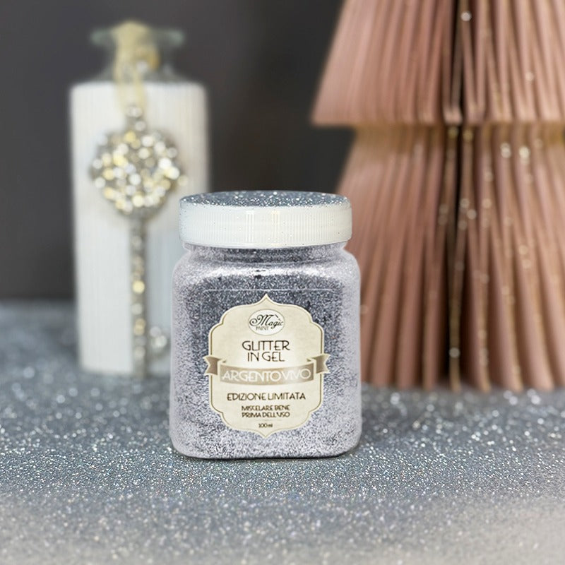 Glitter in gel "ARGENTO VIVO"