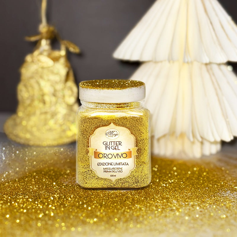 Glitter in gel "ORO VIVO"