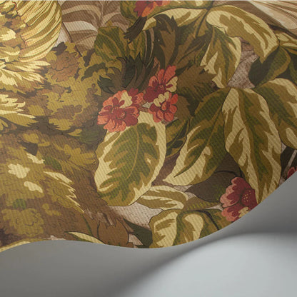 Papel pintado “Hispalis verde, amarillo y beige” | COLE & SON