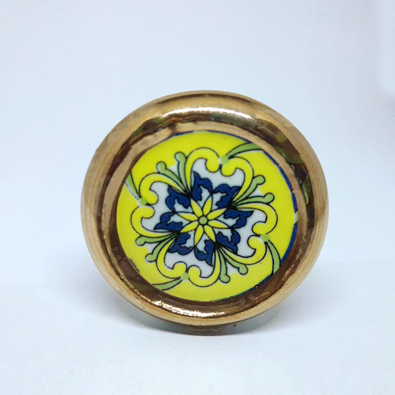 Pomello in ceramica “Tondo Sicily Giallo"