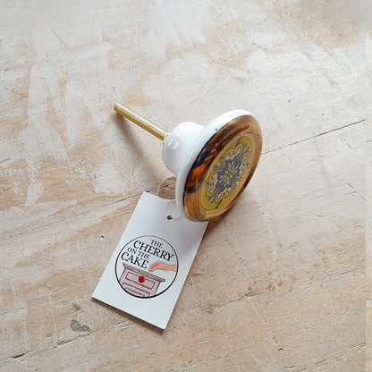 Pomello in ceramica “Tondo Sicily Giallo"