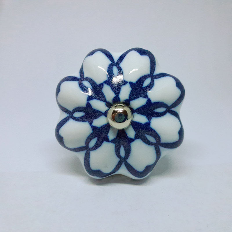 Pomello in ceramica “Blue and White Flower"