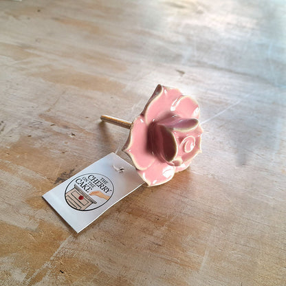 Pomello in ceramica “Rosa Delicata"