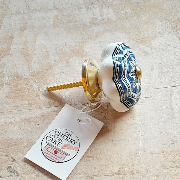 Pomello in ceramica “Ghirigori Flower"