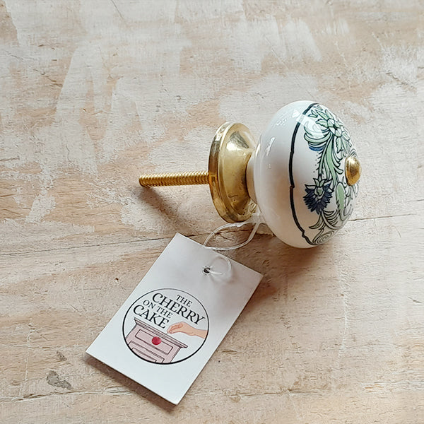 Pomello in ceramica “Caleidoscopio Vegetale"