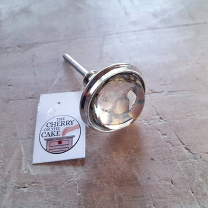 Pomello in ferro e vetro “Cuore di Sirena"