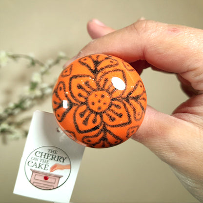 Pomello in ceramica “Boccio Arancio"