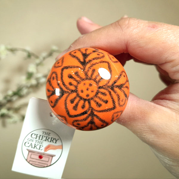 Pomello in ceramica “Boccio Arancio"
