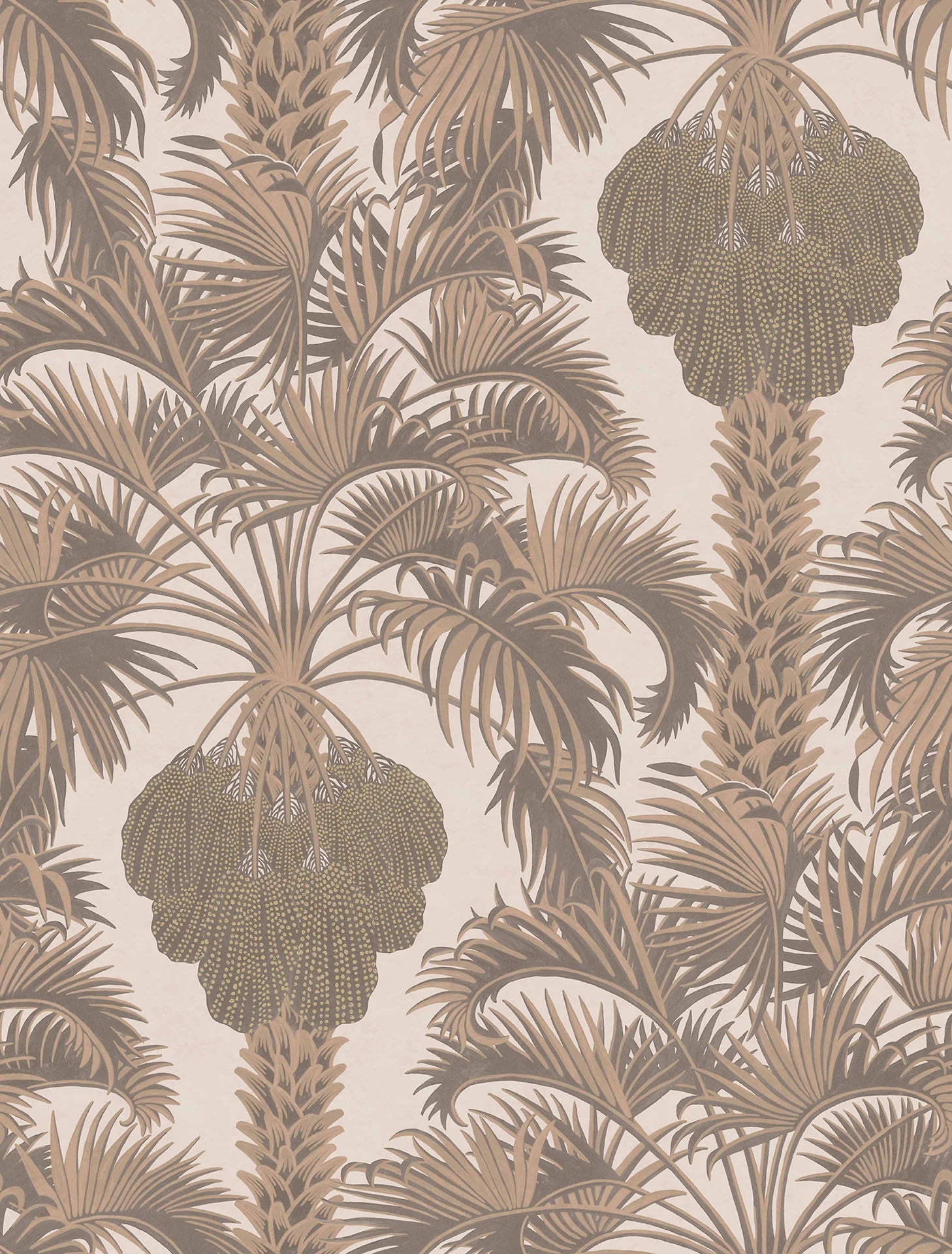 Carta da Parati "MARTYN LAWRENCE BULLARD" Hollywood palm oro rosa e cipria | COLE & SON