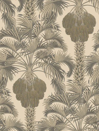 Carta da Parati "MARTYN LAWRENCE BULLARD" Hollywood palm bejge e grigio | COLE & SON