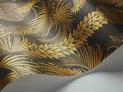 Carta da Parati "MARTYN LAWRENCE BULLARD" Hollywood palm oro e marrone | COLE & SON