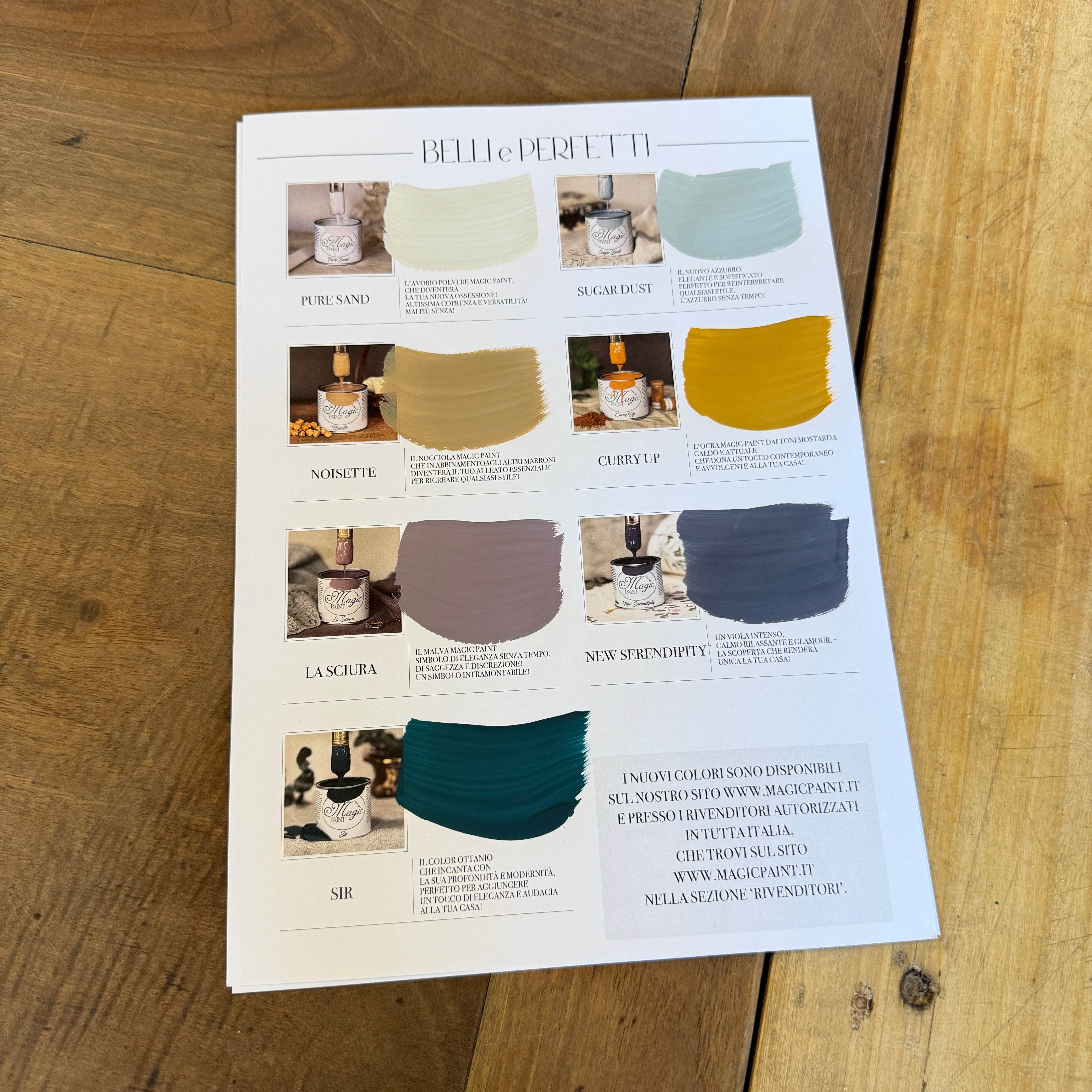 Pagina aggiuntiva cartella colori "BELLI e PERFETTI"