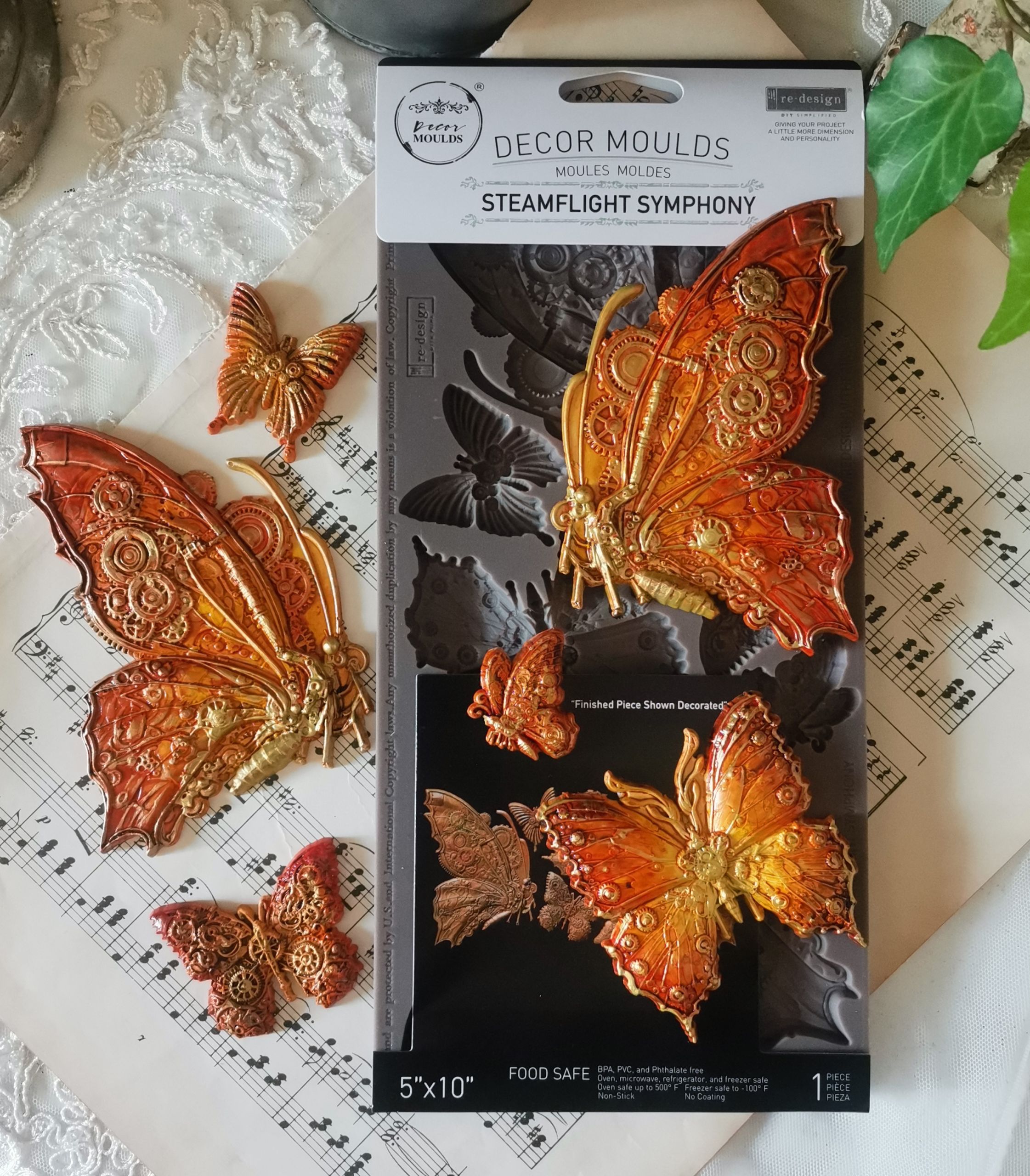 Redesign Decor Moulds “Steamflight Symphony” 12 x 25 cm