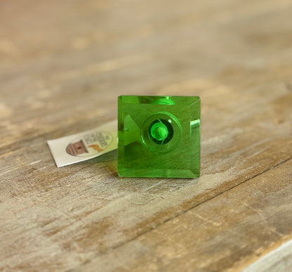 Pomello in vetro "Ametista" verde