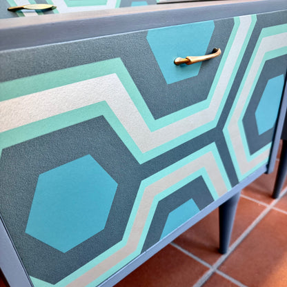 Provençal Sideboard Vichy I Restyling by Elisa