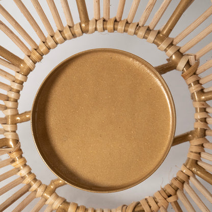 Lanterna "Silouette", in vimini e ferro