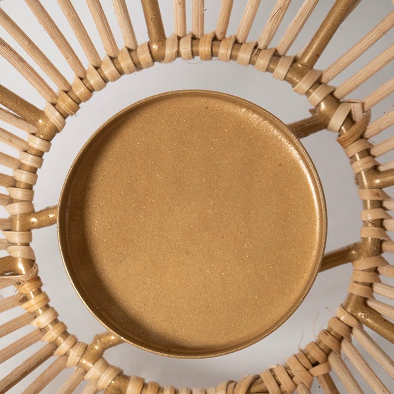 Lanterna "Silouette", in vimini e ferro