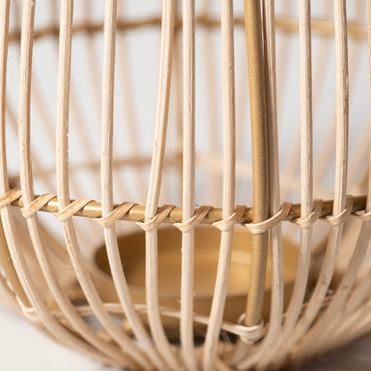 Lanterna "Silouette", in vimini e ferro