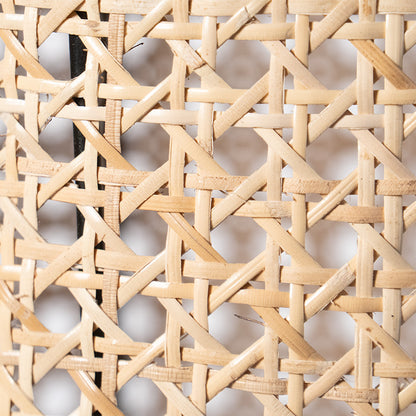 Lanterna grande "Vienna", in ferro e paglia di Vienna