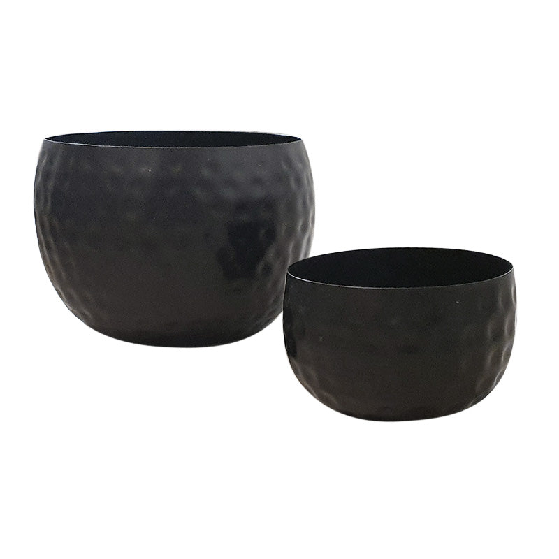 Coppia di Vasi Contenitore "Blak Bowl"