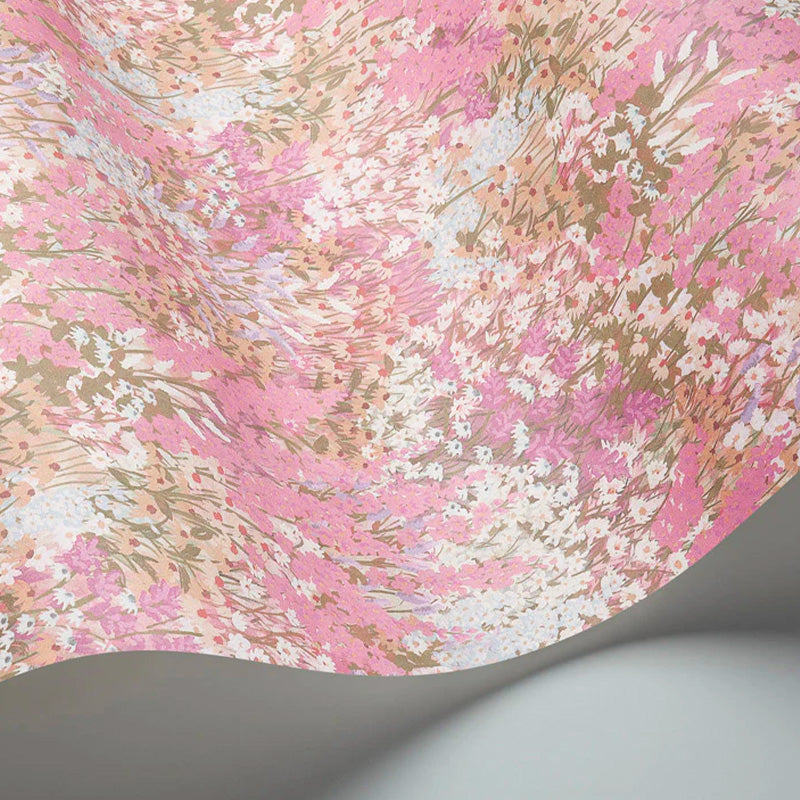 Carta da Parati "PETIT FLEUR Cerise & Eau de Nil" The Garden | COLE & SON