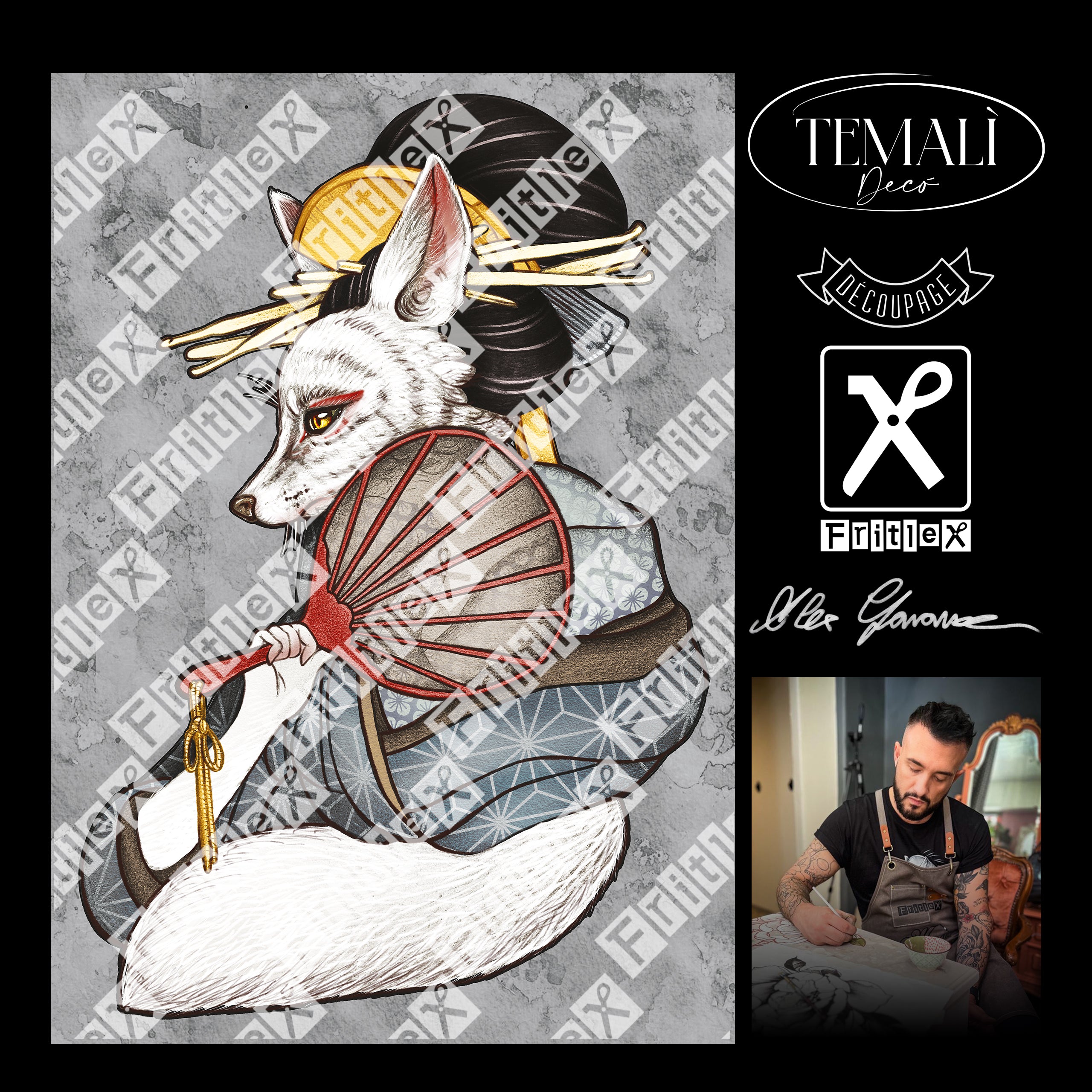 Dècoupage Collezione Alex - Kitsune