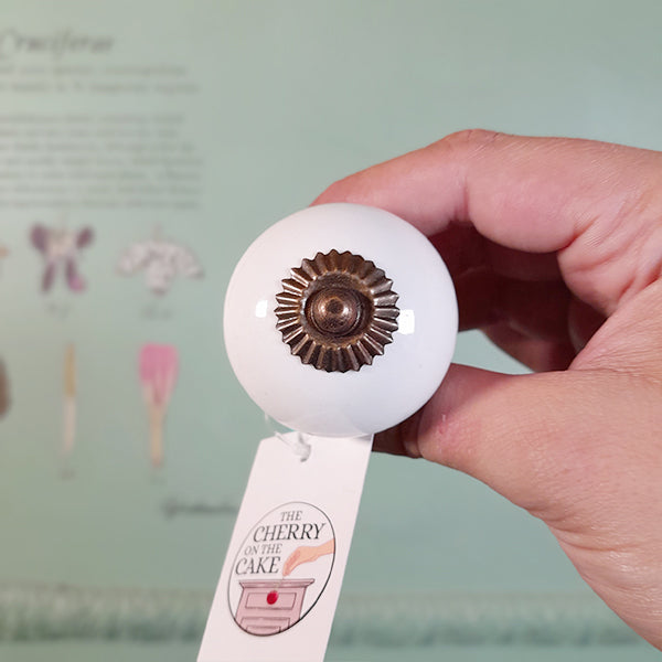 Pomello in ceramica “White Eyes”