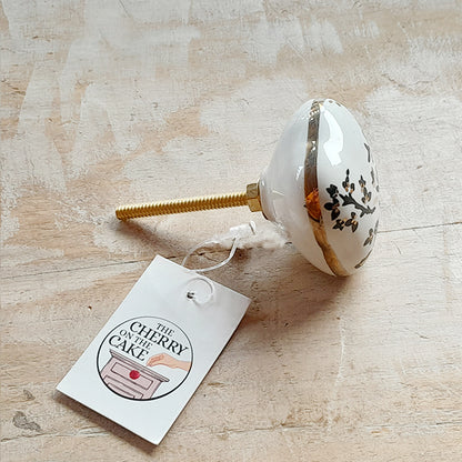 Pomello in ceramica “Fiori di Rovo"