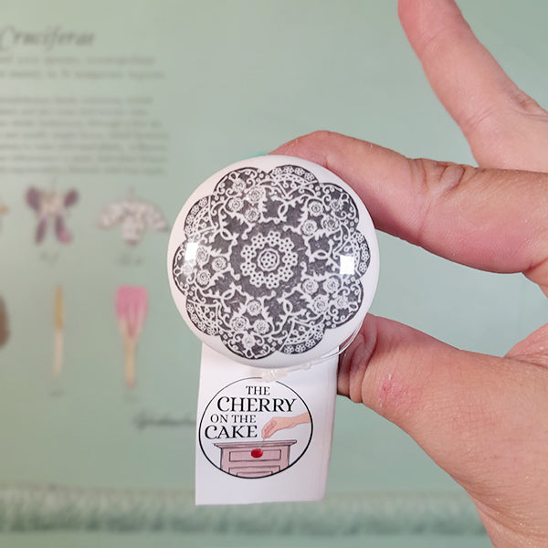 Pomello in ceramica “Centrino Argentato"