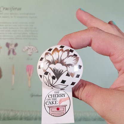 Pomello in ceramica “Fiore Dorato"