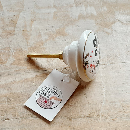 Pomello in ceramica “Primavera alle Porte"