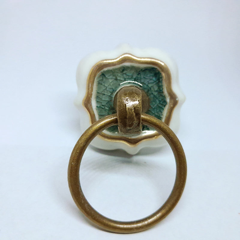 Pomello in ceramica “Grey Batti-cassetto"