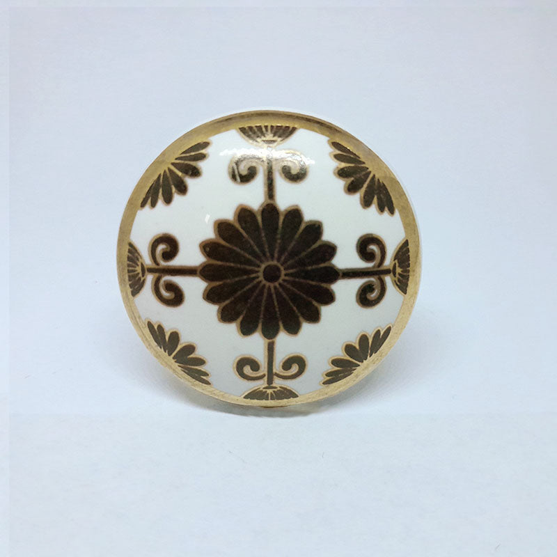 Pomello in ceramica “Piastrella Circolare"