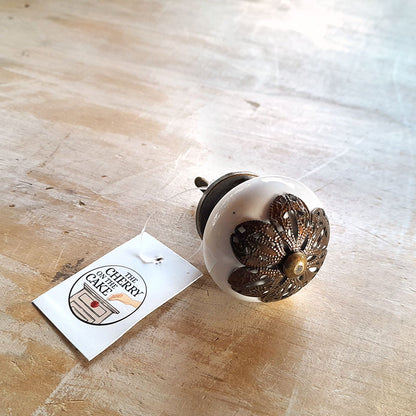 Pomello in ceramica “Fiore di Rame"