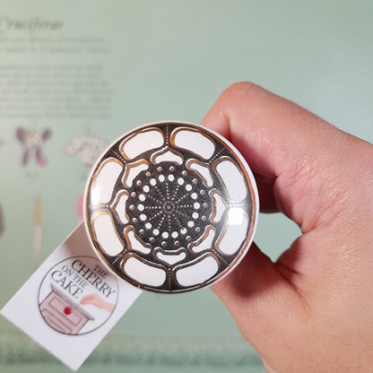 Pomello in ceramica “Mandala Nero"