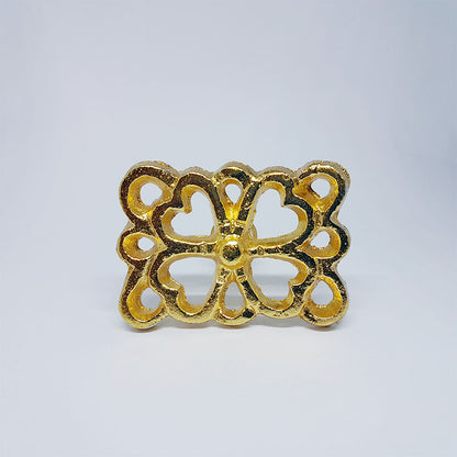 Pomello in Ferro "Quadrifoglio Dorato"