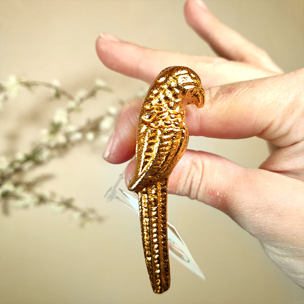 Pomello in Ferro "Golden Parrot"