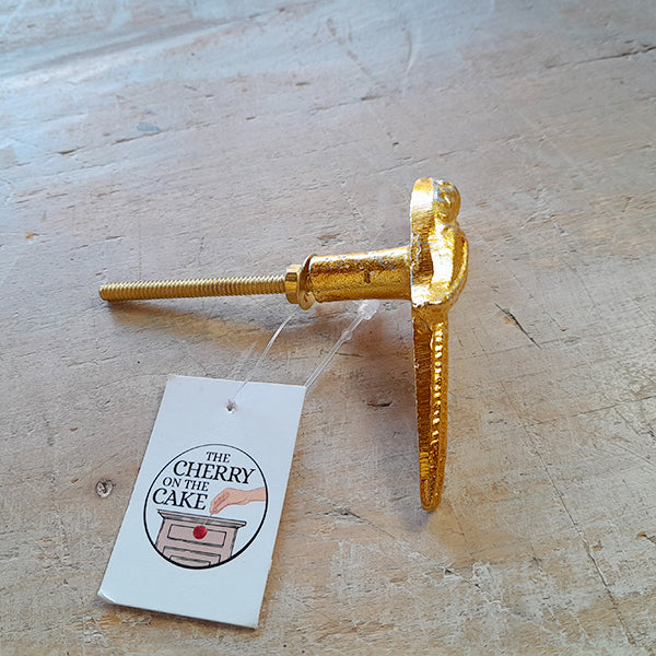 Pomello in Ferro "Golden Parrot"