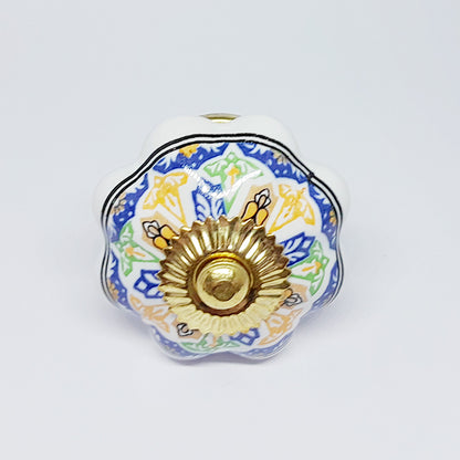 Pomello in ceramica “Liberty Pattern Colorato”