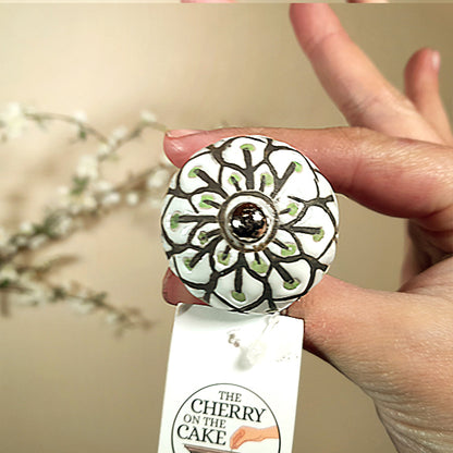 Pomello in ceramica “Caleidoscopio Floreale"