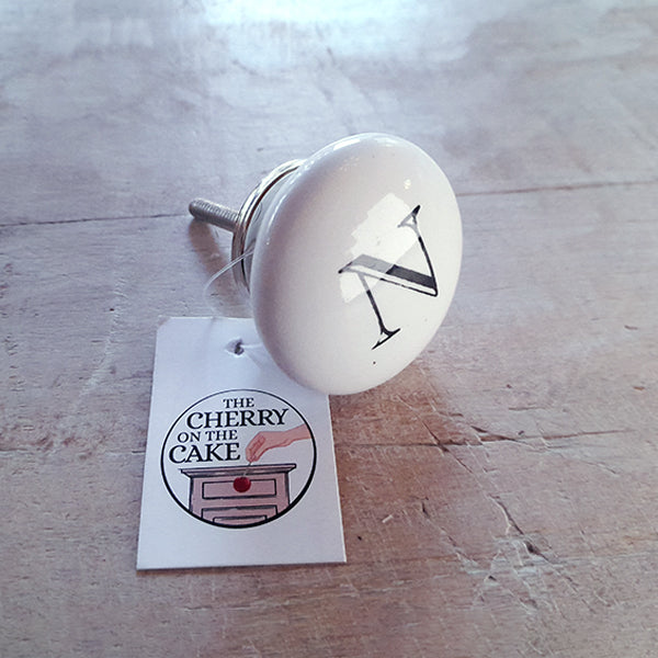 Pomello in ceramica “Alfabeto"