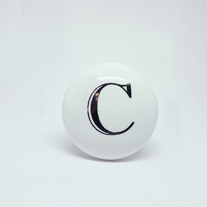 Pomello in ceramica “Alfabeto"