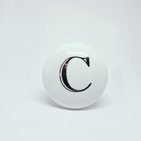 Pomello in ceramica “Alfabeto"