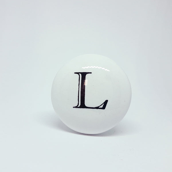 Pomello in ceramica “Alfabeto"