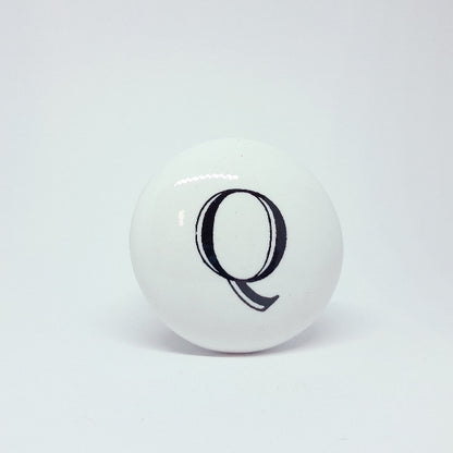 Pomello in ceramica “Alfabeto"