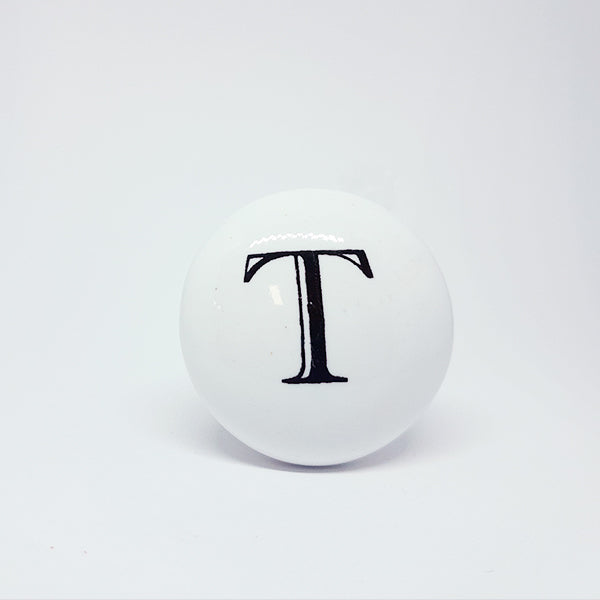 Pomello in ceramica “Alfabeto"