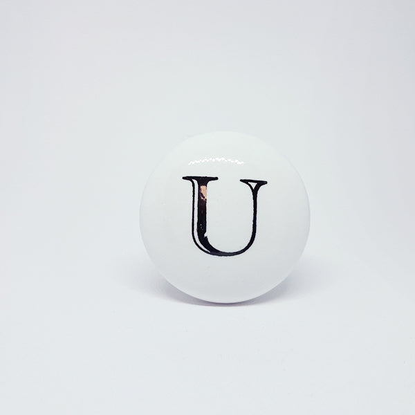 Pomello in ceramica “Alfabeto"