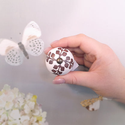 Pomello in ceramica “Henné Floreale"